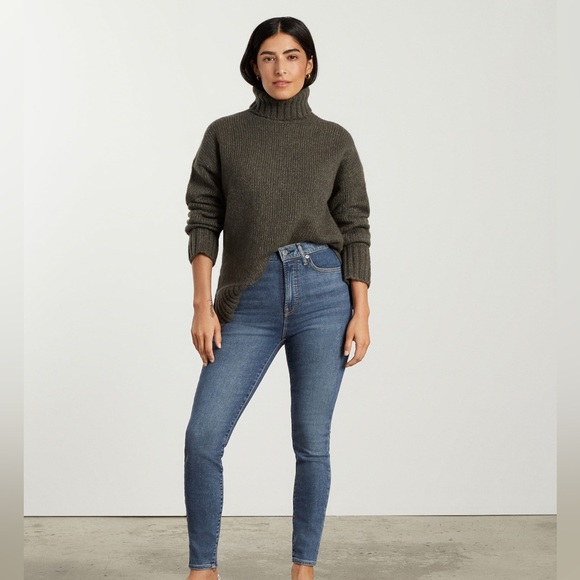 Everlane Denim - Everlane The Way High Skinny Jean Blue Stretch Minimalist Basic Staple Pants